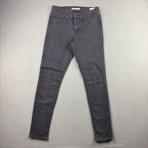 Levis 311 Shaping Skinny Jeans Womens 26 Black Stretch Denim